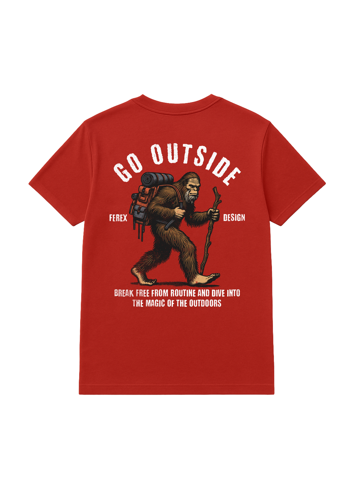 T-Shirt Big Foot Walking 003