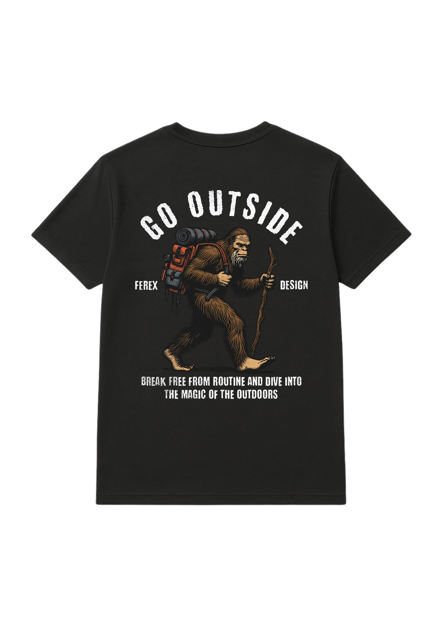 T-Shirt Big Foot Walking 003