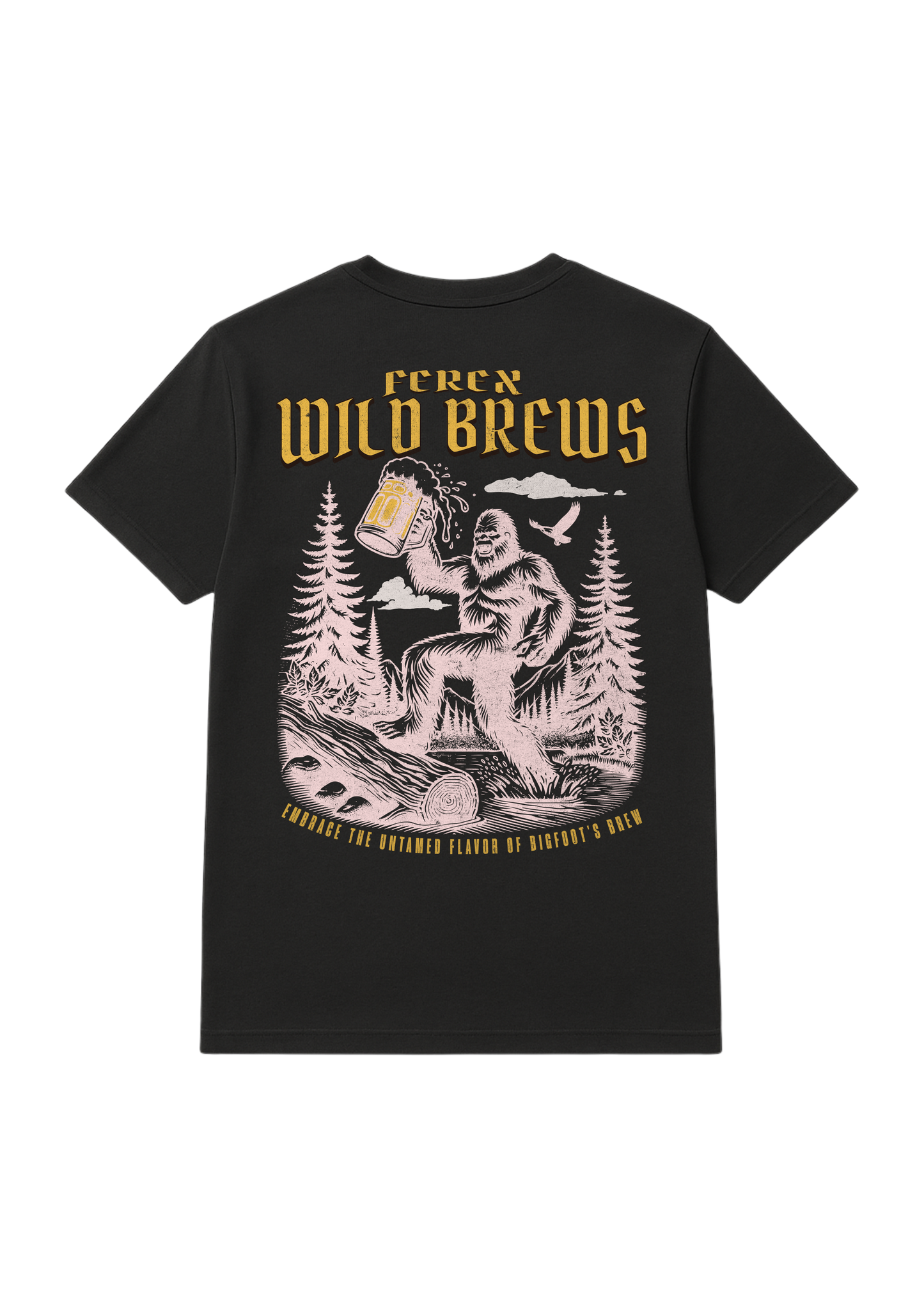 T-SHIRTBIGFOOT DRINK BEER001