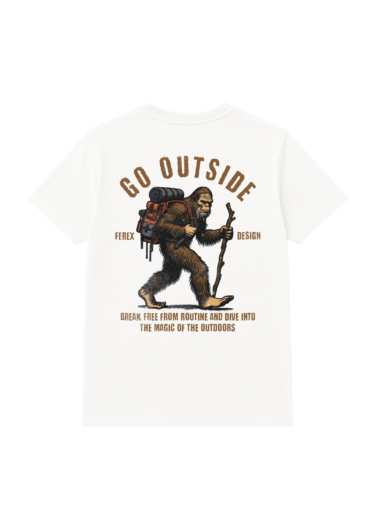 T-Shirt Big Foot Walking 003